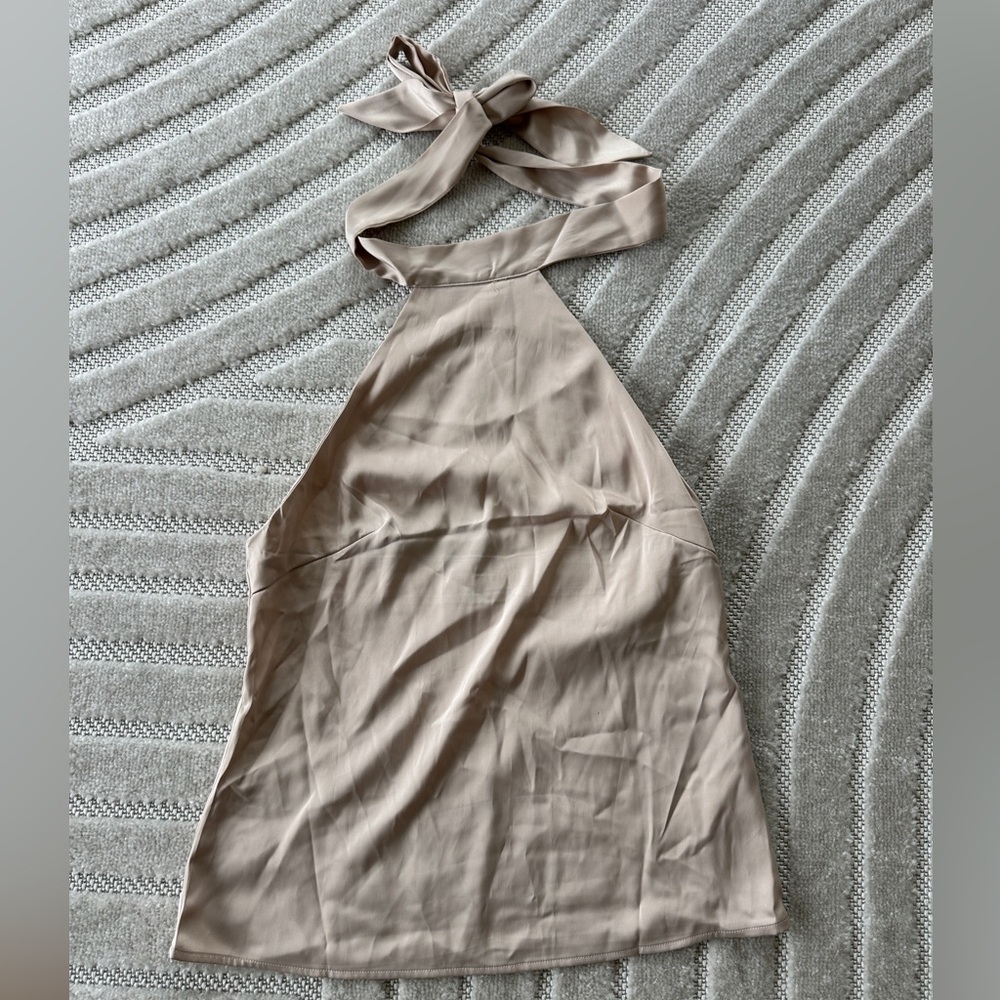 Nasty Gal Pale Pink Halter Top NWT